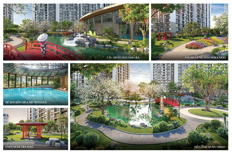 Chuỗi tiện ích nội khu dự án chung cư Sakura Heights